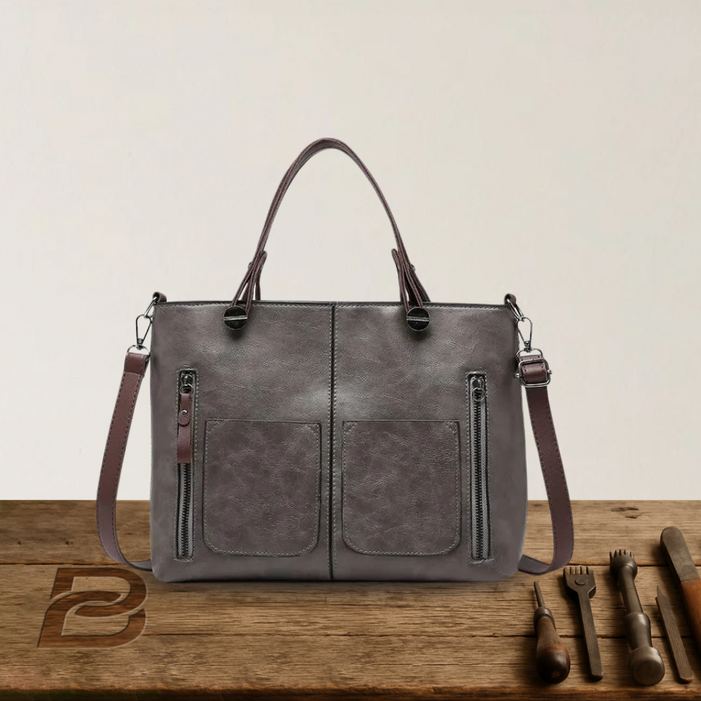 Constance - Large Vintage Leather Shoulder Bag - Heritage Limited Edition