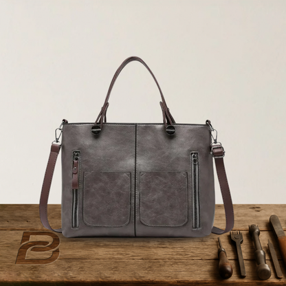 Constance - Large Vintage Leather Shoulder Bag - Heritage Limited Edition