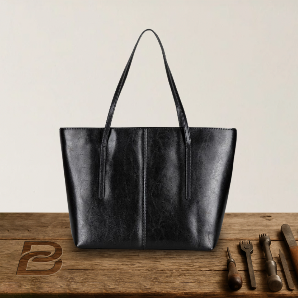 Elena - Structured Leather Shopper - Heritage Limited Edition