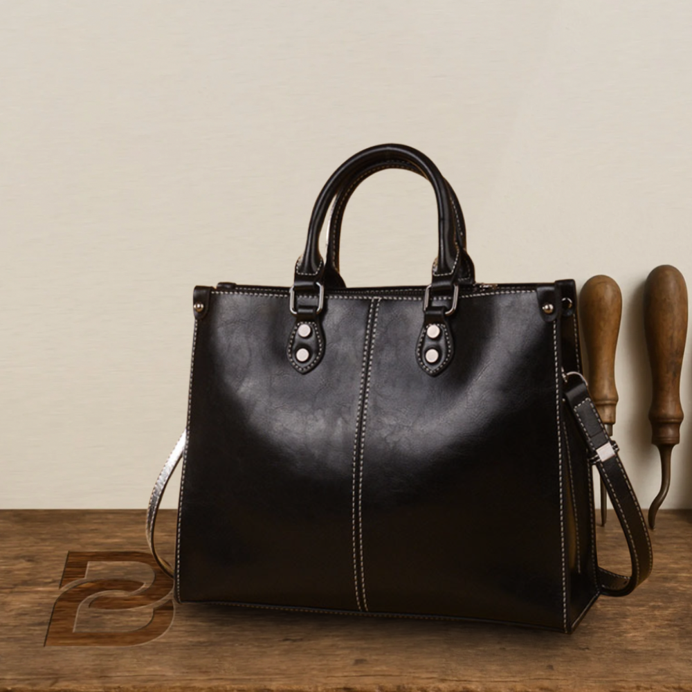 Apolline - Structured Leather Tote - Heritage Limited Edition