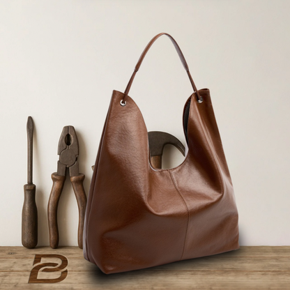 Camille - Minimalist Leather Shoulder Bag - Heritage Limited Edition