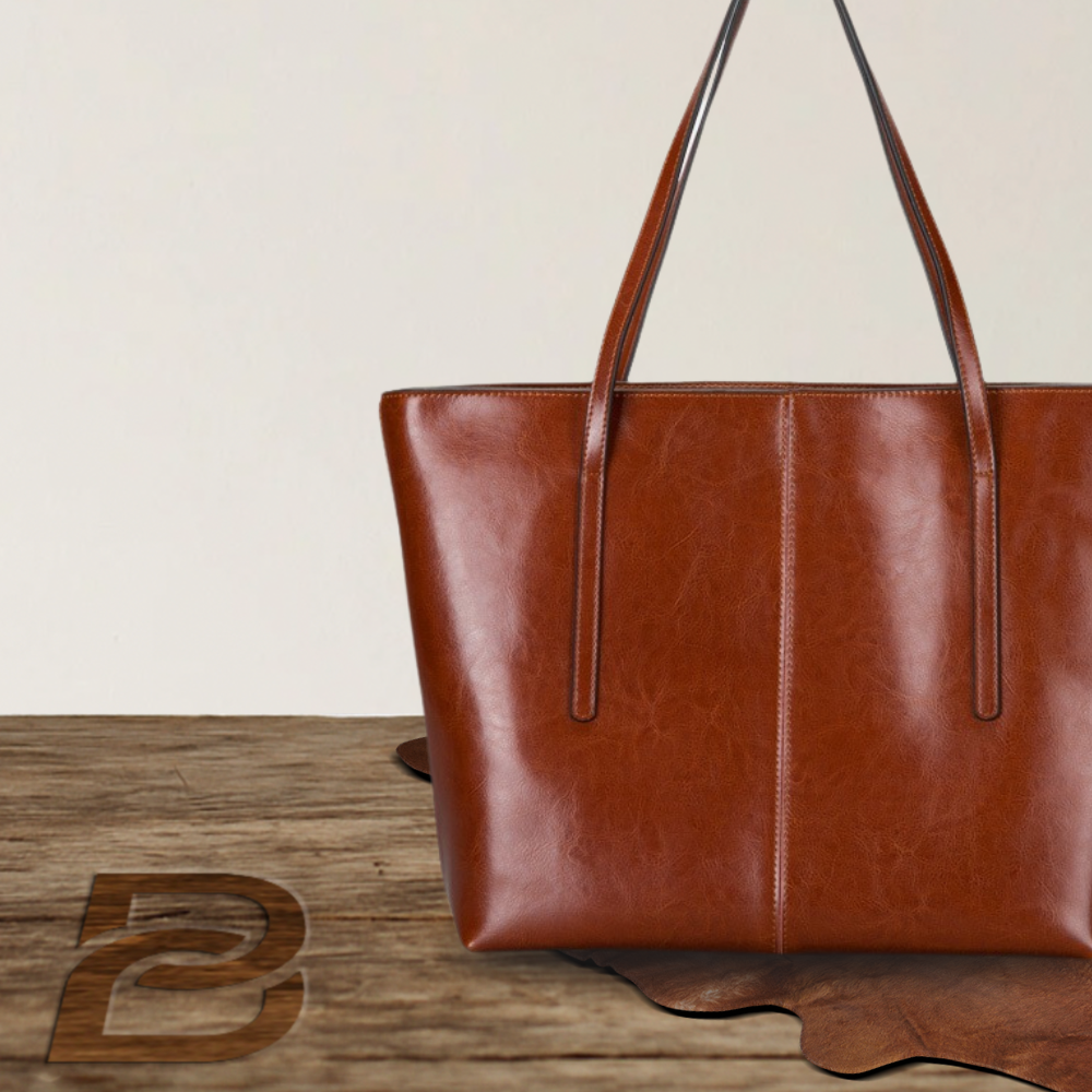 Elena - Structured Leather Shopper - Heritage Limited Edition