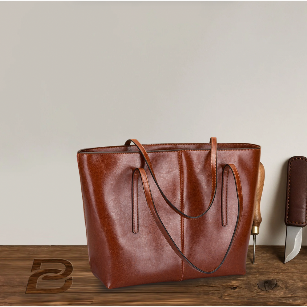 Elena - Structured Leather Shopper - Heritage Limited Edition