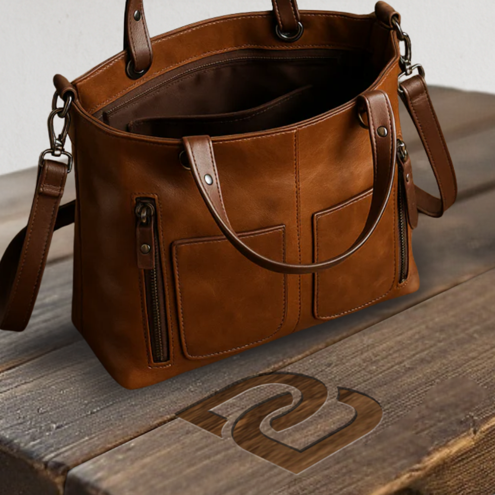 Constance - Large Vintage Leather Shoulder Bag - Heritage Limited Edition