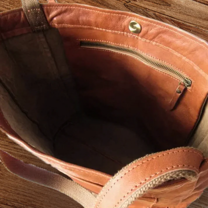 Lorena - Large Vintage Leather Tote - Heritage Limited Edition