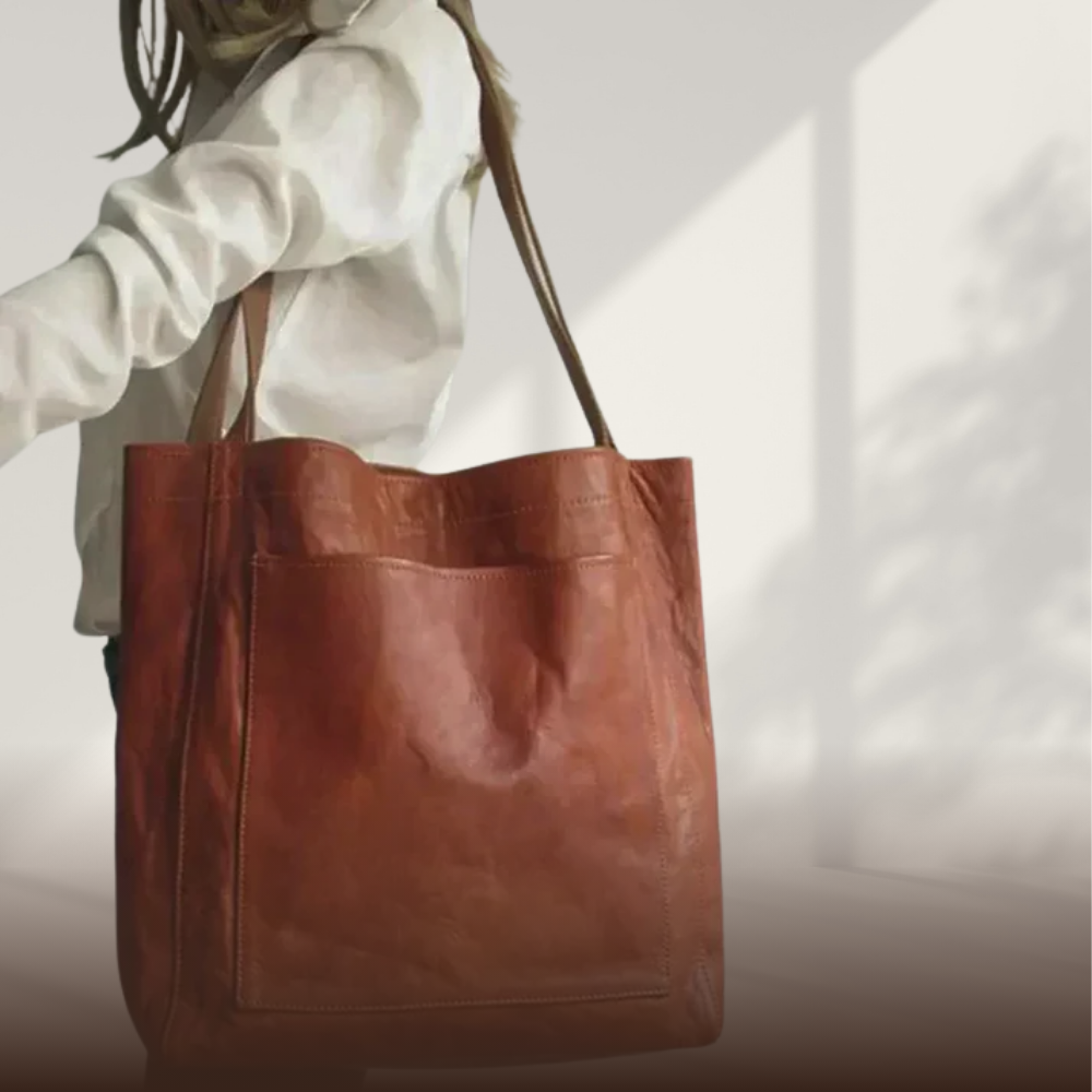Lorena - Large Vintage Leather Tote - Heritage Limited Edition
