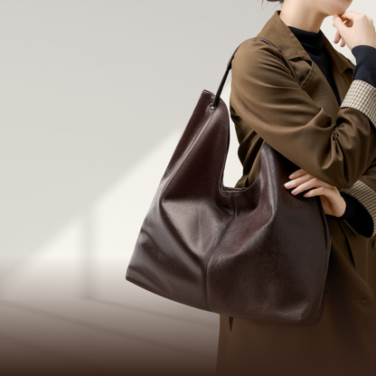 Camille - Minimalist Leather Shoulder Bag - Heritage Limited Edition