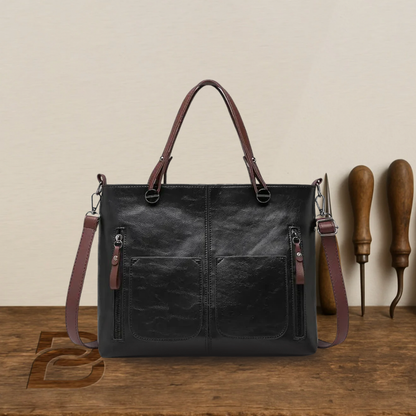 Constance - Large Vintage Leather Shoulder Bag - Heritage Limited Edition