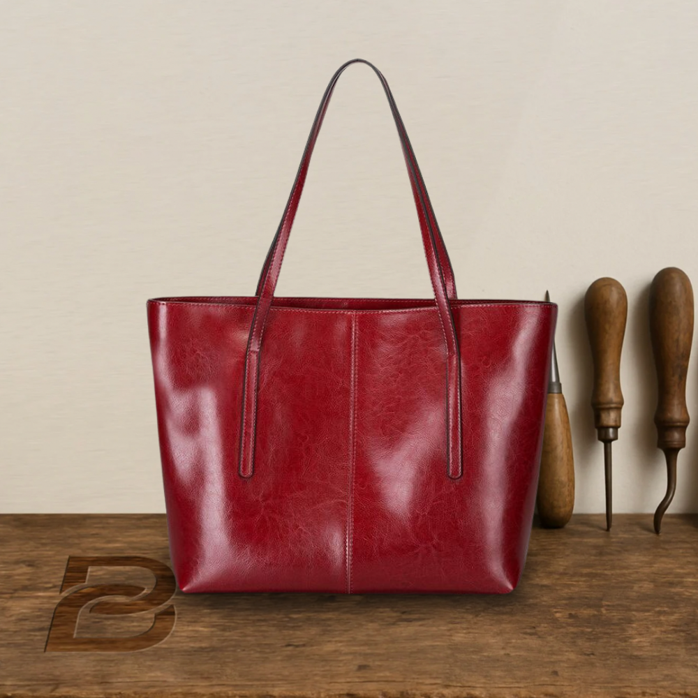 Elena - Structured Leather Shopper - Heritage Limited Edition
